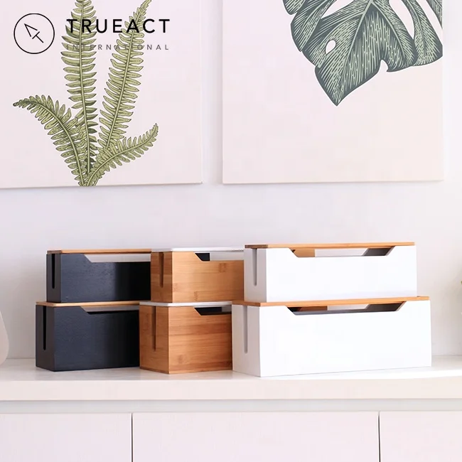 Large and Small size bamboo cable cord wire junction storage box management organizer box with black white original color
Large and Small size bamboo cable cord wire junction storage box management organizer box with black white original color
