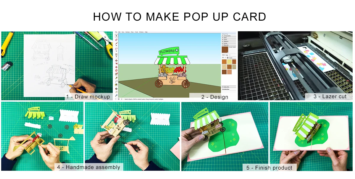 3D popup greeting card
