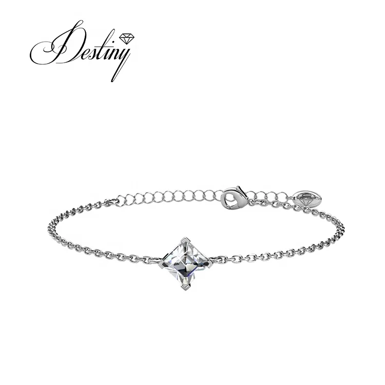 925 silver wholesale bright crystal chain jewelry Calle Crystal Bracelet for women Destiny Jewellery
925 silver wholesale bright crystal chain jewelry Calle Crystal Bracelet for women Destiny Jewellery
