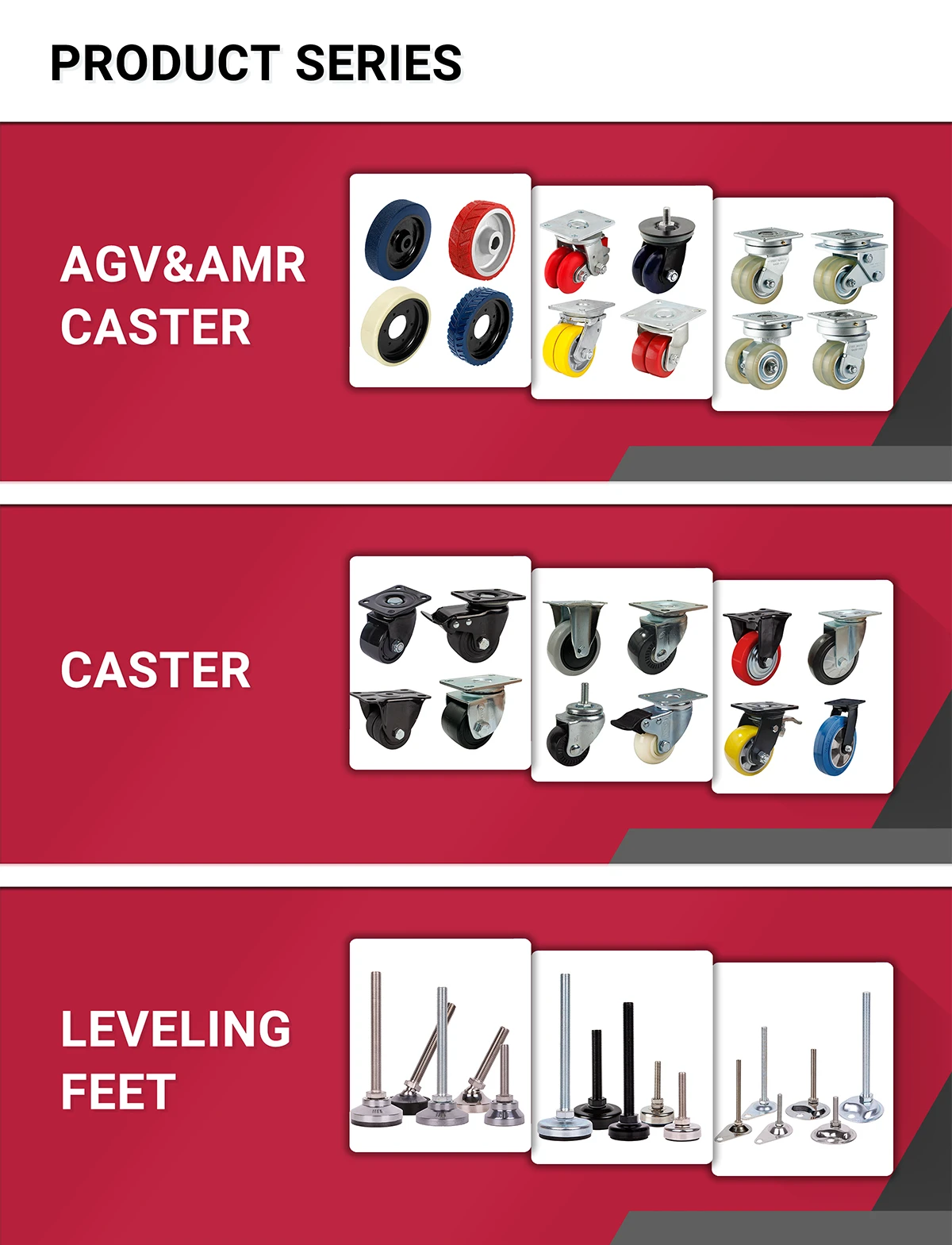 HICKWALL TECH CASTER INDUSTRIAL CO LTD Mecanum Wheel AGV AMR