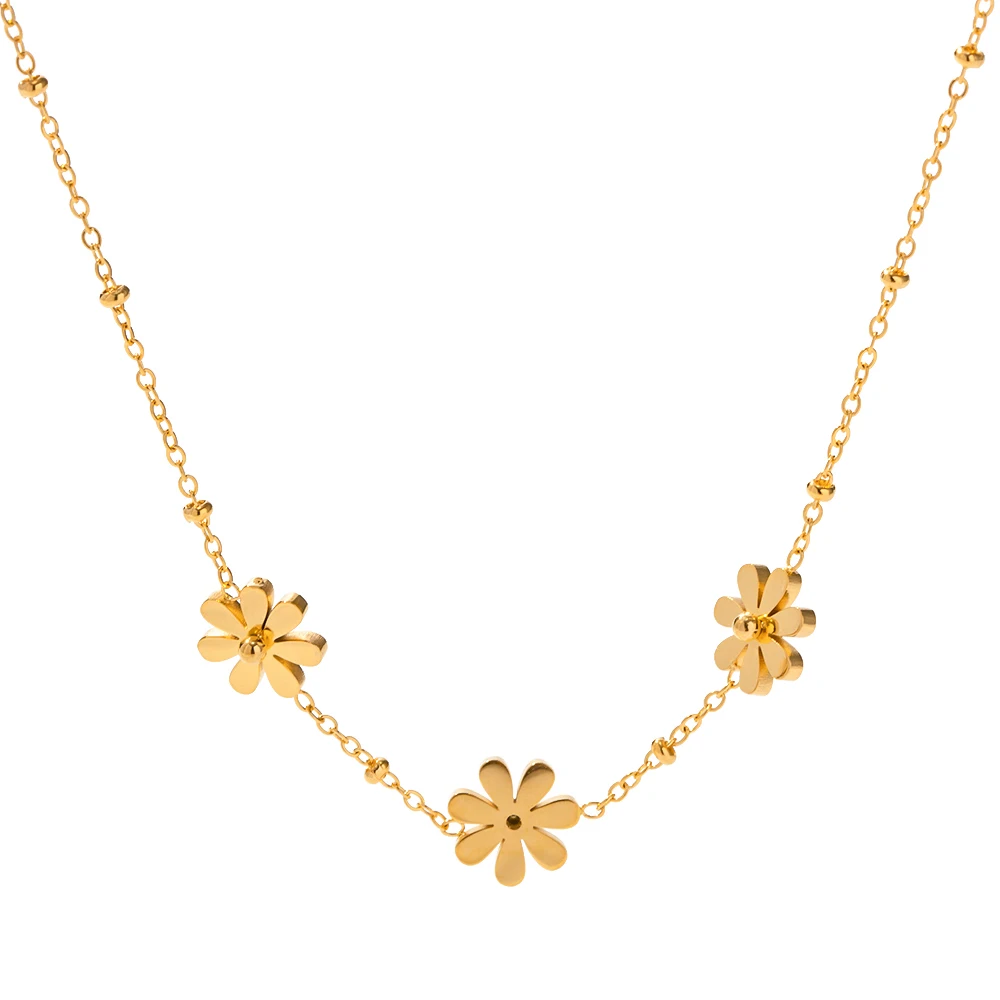 Charm 18k Gold Plated Stainless Steel Fashion Jewelry Rhinestone Flower Necklace For Girls
Charm 18k Gold Plated Stainless Steel Fashion Jewelry Rhinestone Flower Necklace For Girls