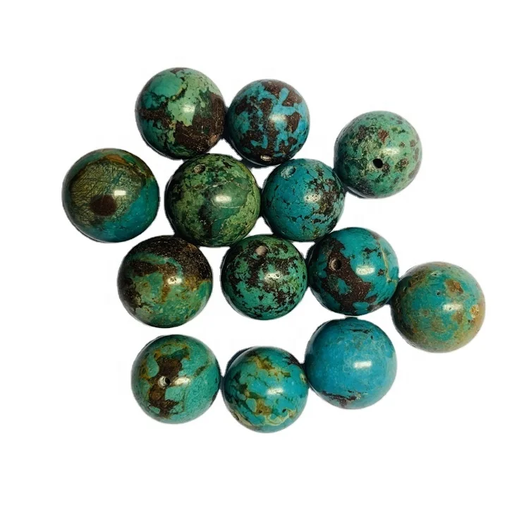 Natural Loose GemstoneTurquoise Beads15mm - 20mm Round Smooth Beads for jewelry making, 100% natural color
Natural Loose GemstoneTurquoise Beads15mm - 20mm Round Smooth Beads for jewelry making, 100% natural color