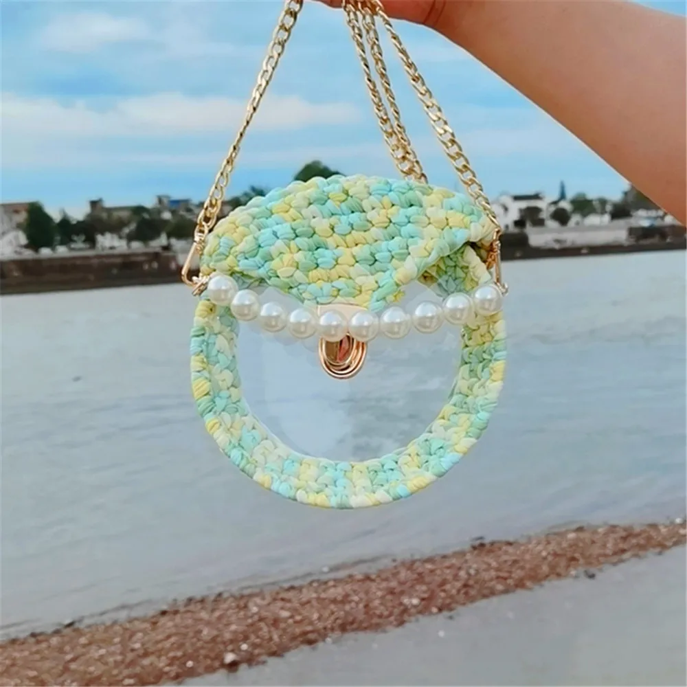 2022 Round French Woven Straw Bag Sac Paille Tas Jerami Fashion Girl Transparent Chain Pearl Buckle Pvc Straw Bag
2022 Round French Woven Straw Bag Sac Paille Tas Jerami Fashion Girl Transparent Chain Pearl Buckle Pvc Straw Bag
