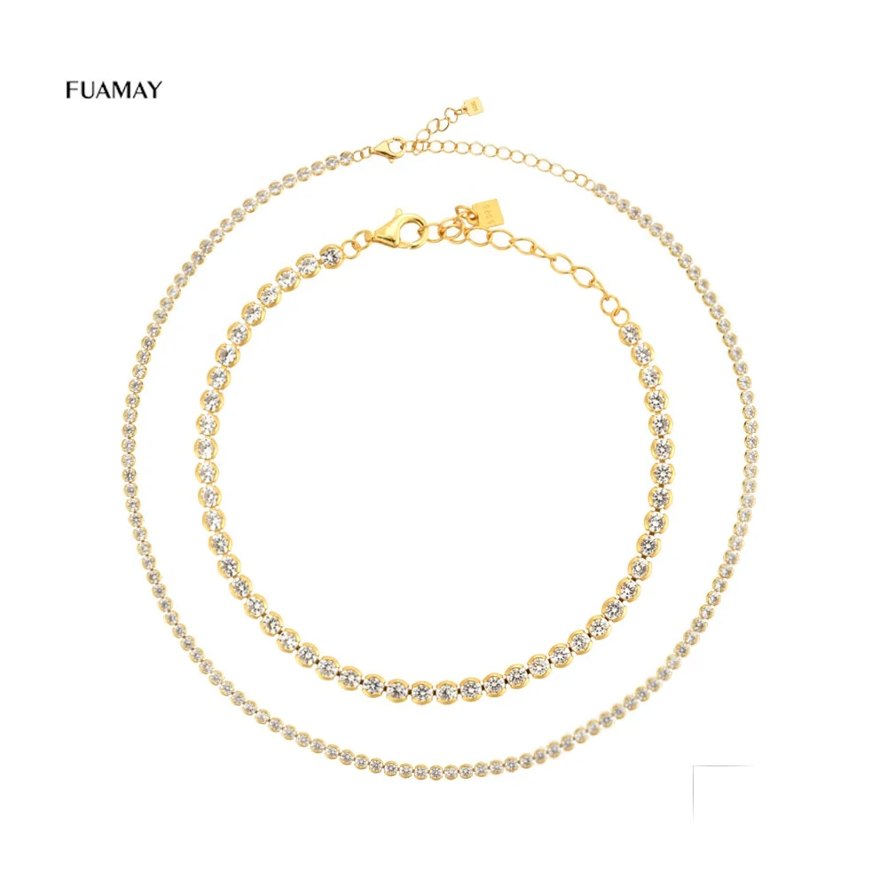 FUAMAY Cadena Corazon Plata 925 Silver Jewelry Sets Necklaces Bracelets for Women Jewelry, 18k gold plated /customized color
FUAMAY Cadena Corazon Plata 925 Silver Jewelry Sets Necklaces Bracelets for Women Jewelry, 18k gold plated /customized color