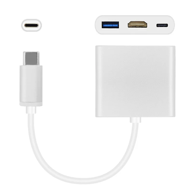 USB C Hub 3 in 1 van USB-C OEM USB C Docking Station Hub PC Phone Notebook Adapter Micro Portable Quick Charge, Silver
USB C Hub 3 in 1 van USB-C OEM USB C Docking Station Hub PC Phone Notebook Adapter Micro Portable Quick Charge, Silver