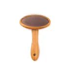 2019 explosion models can hang winter pet hair removal anti-knot steel needle wooden comb pet beauty massage special