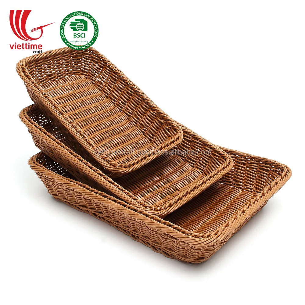 round rattan tray basket handwoven for serving and decor table