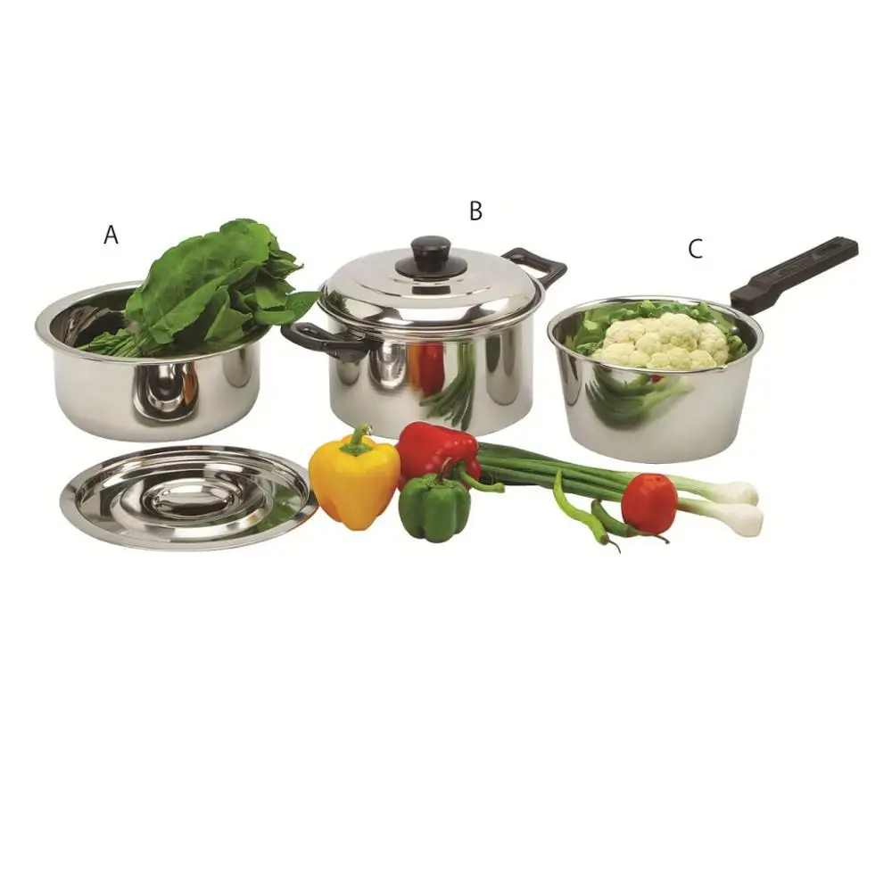 Stainless Steel Cookware Set With Handle