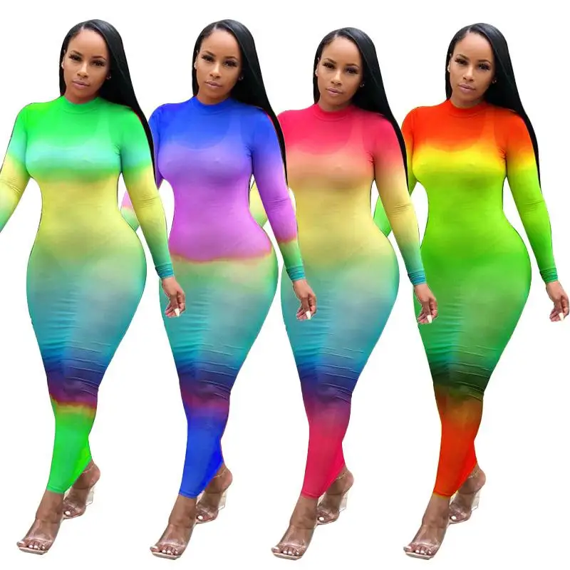 New Arrival Octomber Ladies Long-sleeved Print Personality Straight Rainbow Colorful Party Streetwear Long Dress Dd-nk034
New Arrival Octomber Ladies Long-sleeved Print Personality Straight Rainbow Colorful Party Streetwear Long Dress Dd-nk034