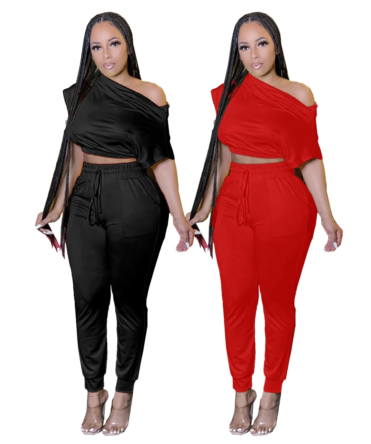 MT250-1838 Women's 2021 Summer New Slanted Shoulder With Pocket Casual Sexy Fashion Set 2 piece set women
MT250-1838 Women's 2021 Summer New Slanted Shoulder With Pocket Casual Sexy Fashion Set 2 piece set women