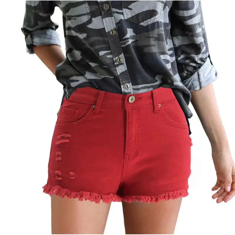 2021 Summer Women Ripped Solid Slim High Waist Denim Shorts Female Streetwear Beach Casual Straight Jeans Shorts
2021 Summer Women Ripped Solid Slim High Waist Denim Shorts Female Streetwear Beach Casual Straight Jeans Shorts