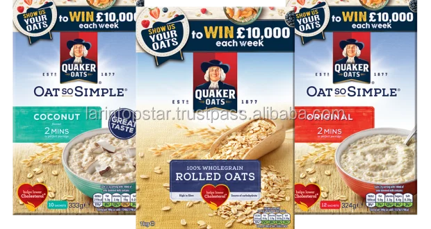 quaker oats granola honey & almond 500g