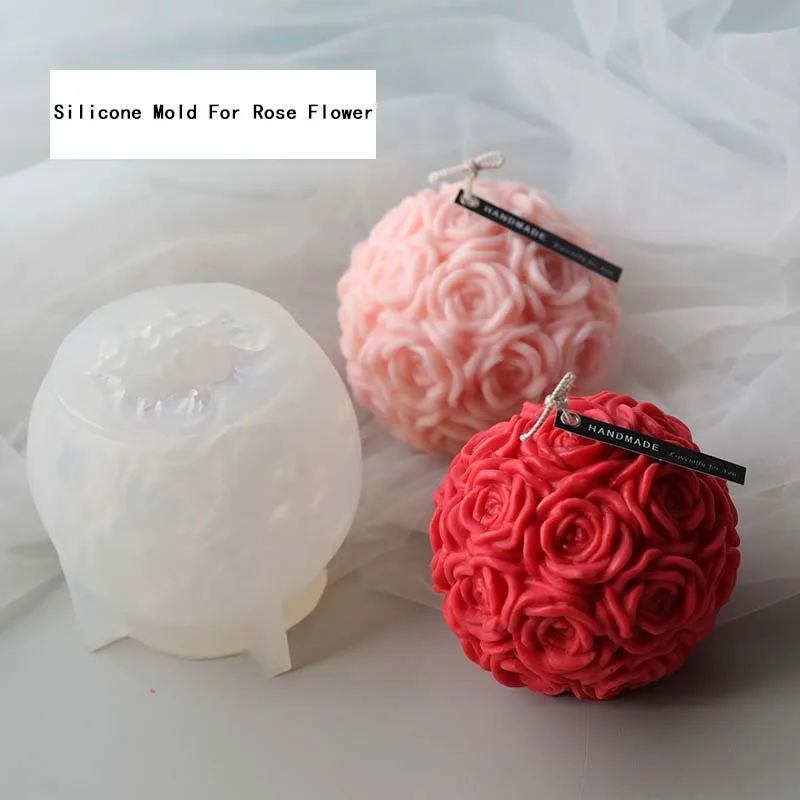 Large Size Diy Sphere Layer Soap Mould 3D Big Flower Shaping Candle Rose Ball Silicone Mold, White
Large Size Diy Sphere Layer Soap Mould 3D Big Flower Shaping Candle Rose Ball Silicone Mold, White