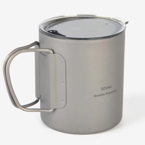 dropshipping Wholesale 300ml Titanium Cup Camping Mug Foldable Handle Titanium Pot with Lid Supplier, Silver
dropshipping Wholesale 300ml Titanium Cup Camping Mug Foldable Handle Titanium Pot with Lid Supplier, Silver
