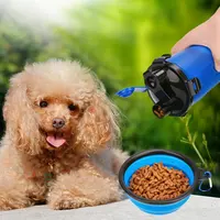 New design Portable Pet Travel Water Drink Cup with Bowl Dispenser, 2 in 1 Water & Food Container Dog Water Bottle for walking
New design Portable Pet Travel Water Drink Cup with Bowl Dispenser, 2 in 1 Water & Food Container Dog Water Bottle for walking