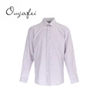 Fancy design ready to ship yarn dyeded casual style eco friendly man shirt