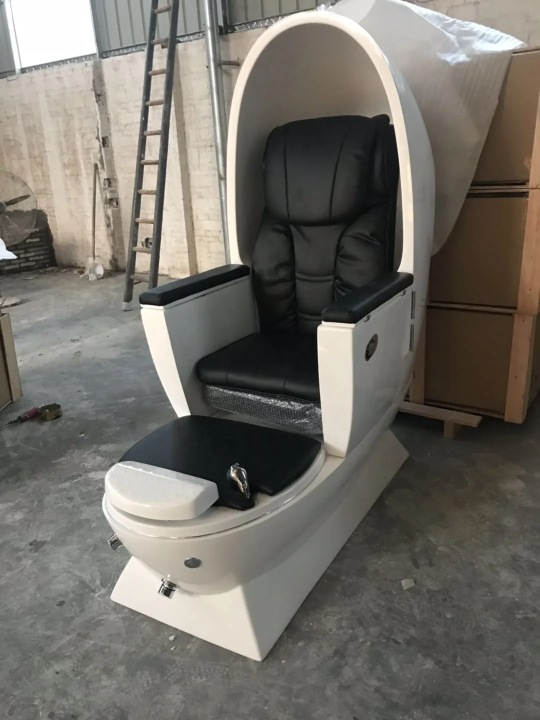 Luxury Nail Salon Hot Sale Modern Cheap White Egg Shape Massage Foot Spa Pedicure Spa Chair for Sale