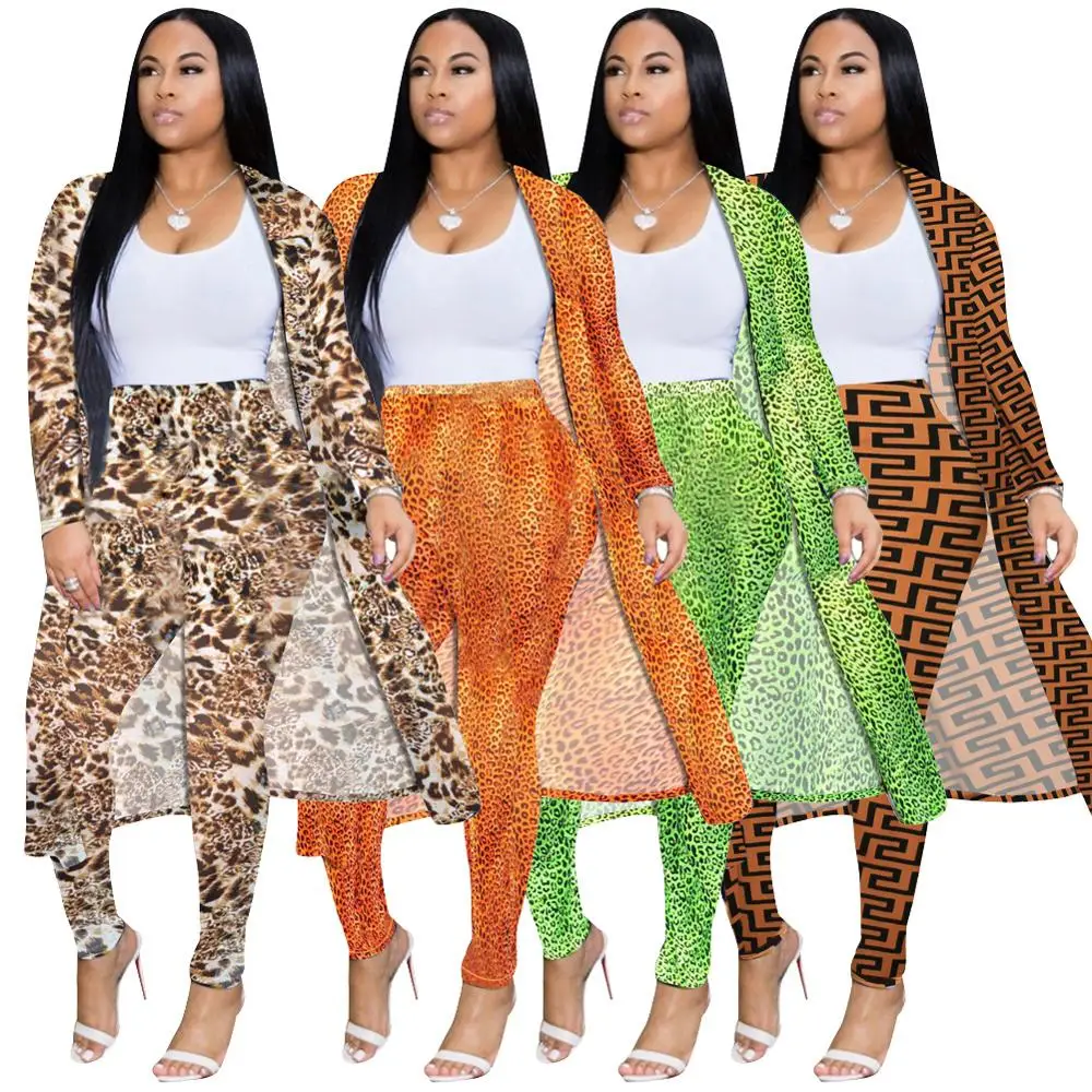 Latest women fashion printed pencil pants and cover up two piece set outfit, Picture
Latest women fashion printed pencil pants and cover up two piece set outfit, Picture