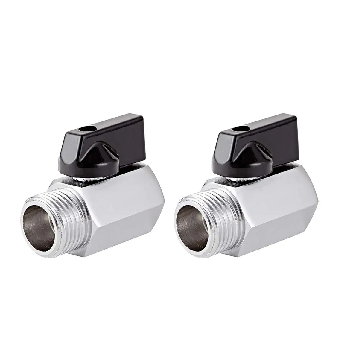 2 Pack Stainless Steel Mini Ball Valve 1/2" NPT Female x Male Thread with Stainless Handle
2 Pack Stainless Steel Mini Ball Valve 1/2" NPT Female x Male Thread with Stainless Handle