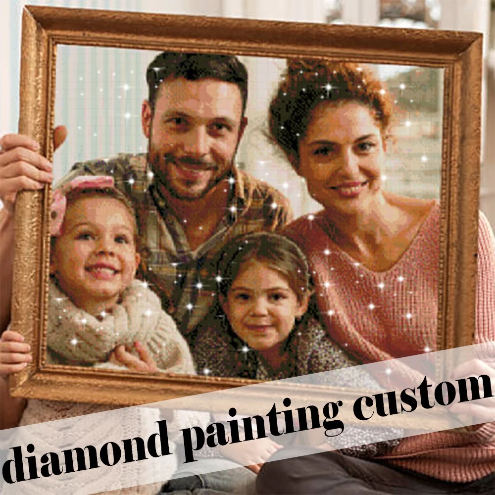 5D Diamond Art Diy Custom Diamond Painting Kits Painted by Numbers with Full Drills Rhinestones for Home Decoration Gifts
5D Diamond Art Diy Custom Diamond Painting Kits Painted by Numbers with Full Drills Rhinestones for Home Decoration Gifts
