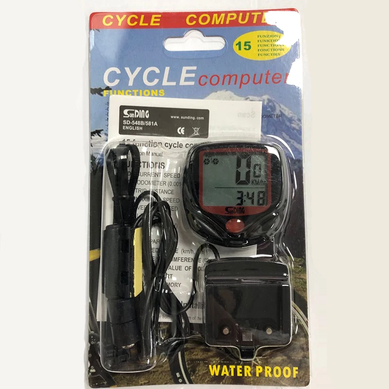 Odometer Waterproof Cycle Bike Computer with LCD Display digital bicycle computer speedometer, Red+black
Odometer Waterproof Cycle Bike Computer with LCD Display digital bicycle computer speedometer, Red+black