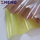 85% Light Transmission Flexible FRP Fiberglass Skylight Spanish Roofing Tiles / Sheet