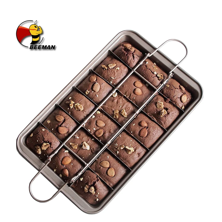Beeman 2020 Carbon Steel Bakeware Baking Cake Mold Brownie Pan With Dividers 
Beeman 2020 Carbon Steel Bakeware Baking Cake Mold Brownie Pan With Dividers