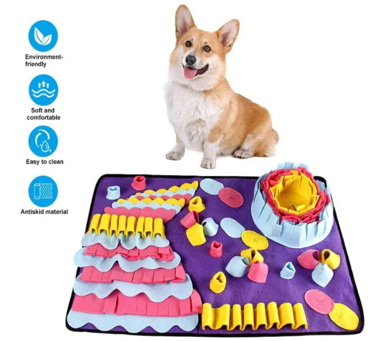 Pet snuffle mat Snuffle bowl Feeding mat Puzzle toy Nose training Fit training products IQ training, Customized color
Pet snuffle mat Snuffle bowl Feeding mat Puzzle toy Nose training Fit training products IQ training, Customized color