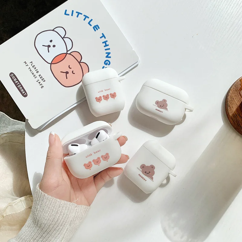 Cute Cartoon Wink Bear Case For Airpods Pro 1 2 Fashion Cool TPU Headset Case, White
Cute Cartoon Wink Bear Case For Airpods Pro 1 2 Fashion Cool TPU Headset Case, White