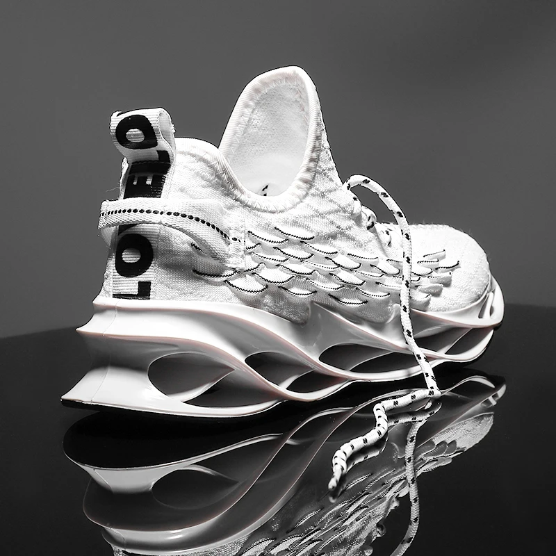 Flying woven blade type men's shoes summer sports shoes shock absorption shoes breathable
Flying woven blade type men's shoes summer sports shoes shock absorption shoes breathable