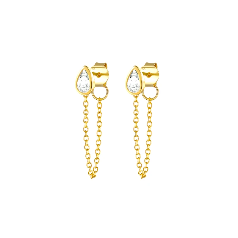 ROXI S925 sterling silver simple fashion classic tassel zircon drop link chain earrings
ROXI S925 sterling silver simple fashion classic tassel zircon drop link chain earrings