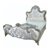 Luxurious hand carving wooden hand made classic bed