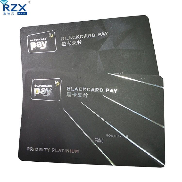 cr80 size 30mil thickness hot stamping silver foil pvc gift