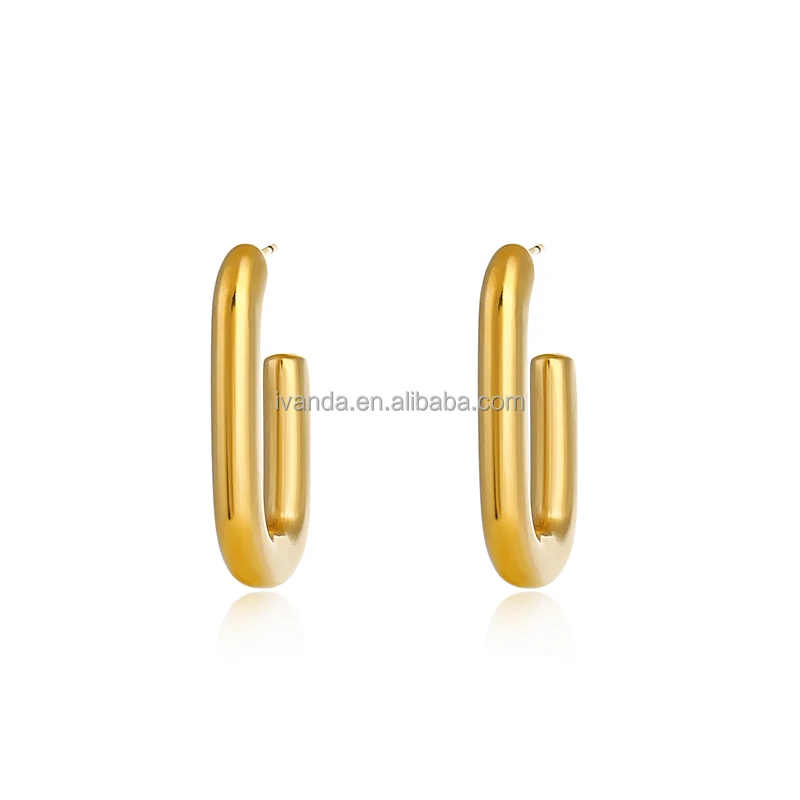 Geometric Square Shape women Earring Thick hoop Gold Earring 14K Gold plated fancy jewelry
Geometric Square Shape women Earring Thick hoop Gold Earring 14K Gold plated fancy jewelry
