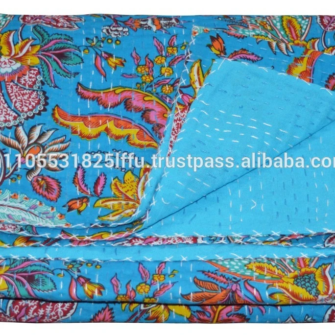 Dekorative baumwolle kantha quilt
