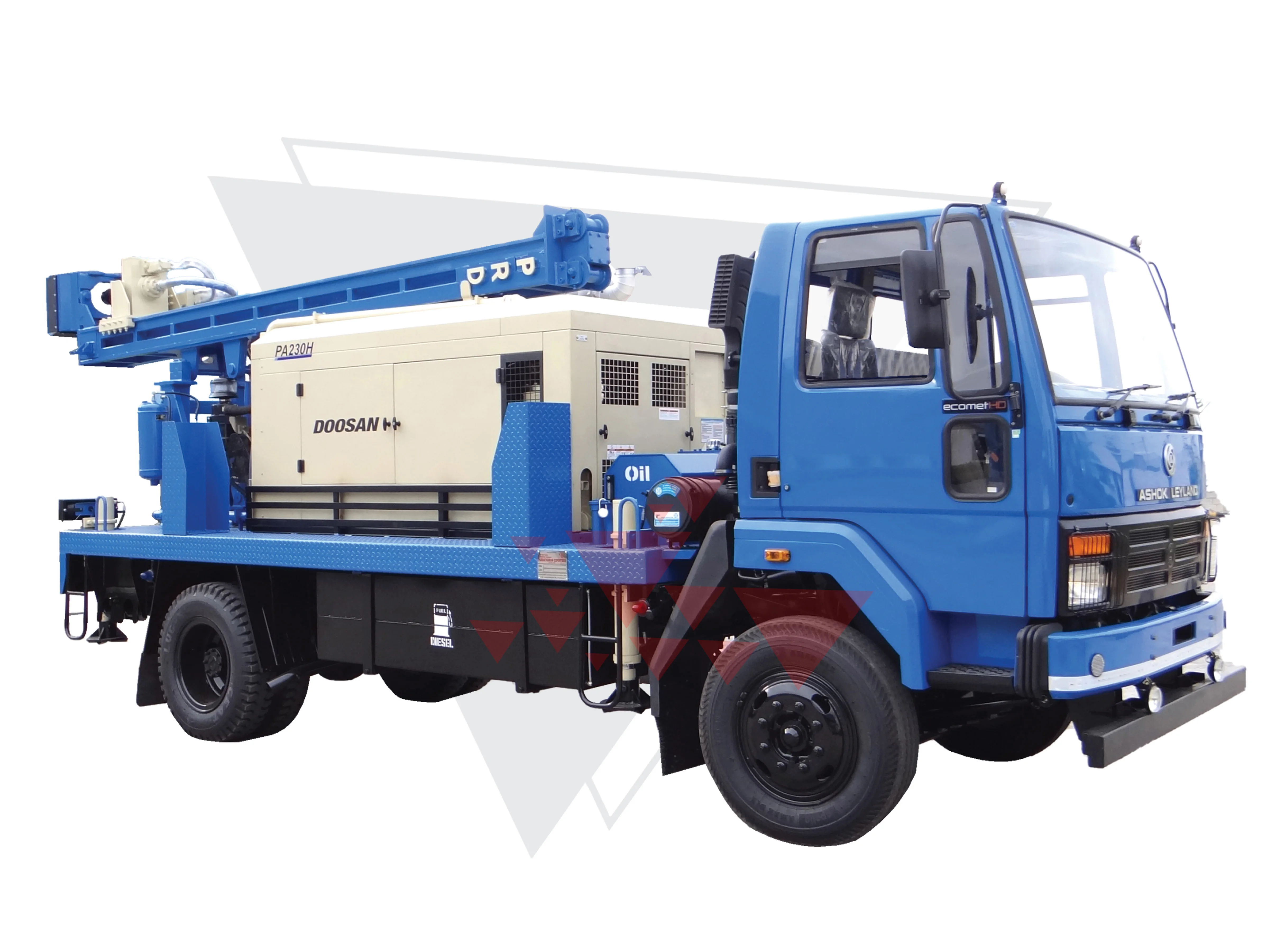 Small trailer borehole water well drilling rig for sale