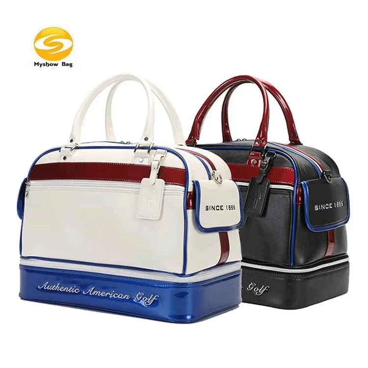PU leather golf boston bag for sport clothes, travel duffel carry golf boston bag for equitment with shoe compartment, White, black, customized color
PU leather golf boston bag for sport clothes, travel duffel carry golf boston bag for equitment with shoe compartment, White, black, customized color