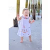 Baby Girls Pinafore Cute Dress with Multi Color Embroidery Mexican Style Baby Girls Dresses Boho Look Cotton Beach Cover up