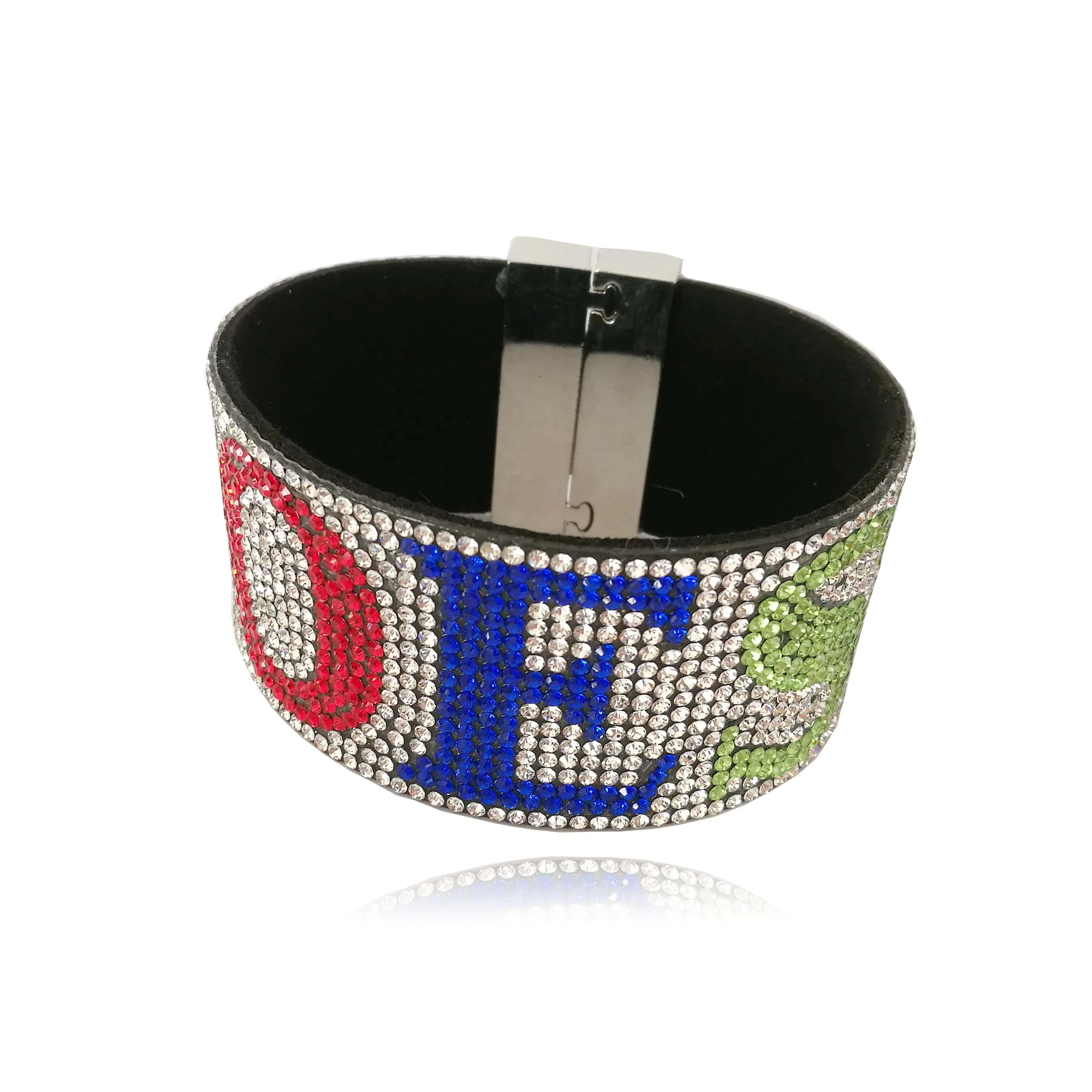 Beyou The Order of Eastern Star rhinestone Bling Bracelet with Magnet Closure Jewelry
Beyou The Order of Eastern Star rhinestone Bling Bracelet with Magnet Closure Jewelry