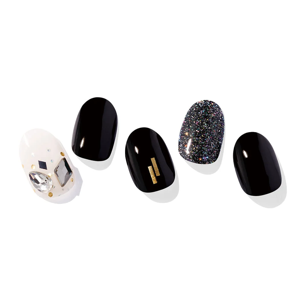 30 strips 16pcs basic 14pcs point Korean Fashion 3D crystal Gold Glitter Sticker Black Swan Ohora Gel Nail Strip, Gold glitter black
30 strips 16pcs basic 14pcs point Korean Fashion 3D crystal Gold Glitter Sticker Black Swan Ohora Gel Nail Strip, Gold glitter black