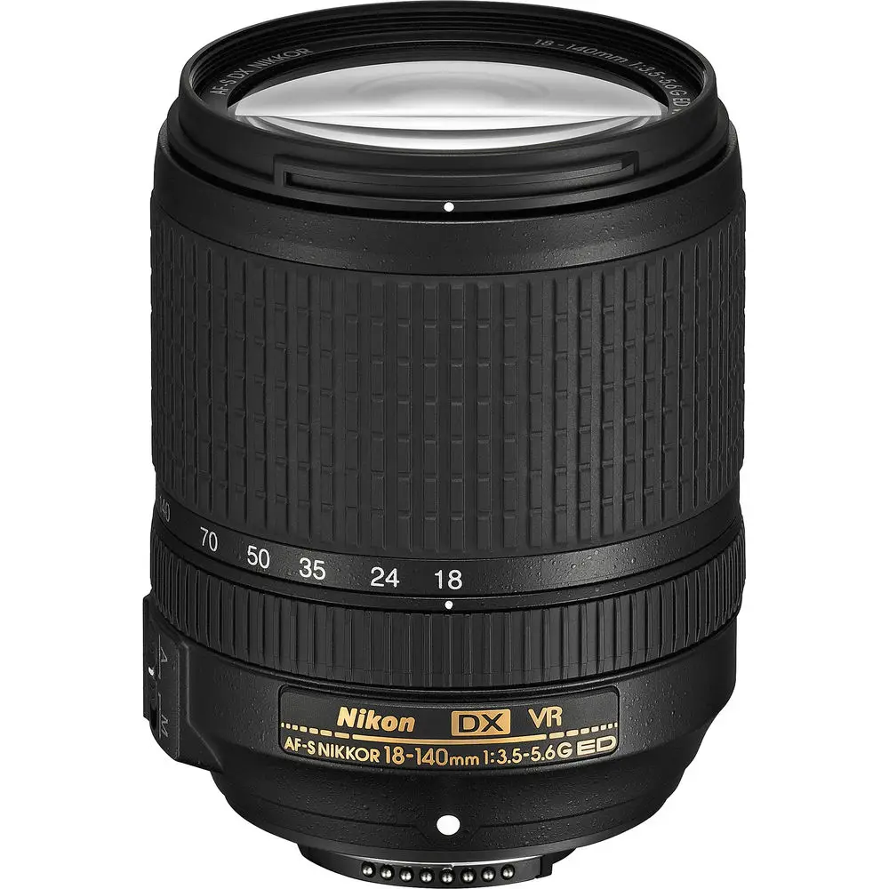 

NIKON AF-S 18-140MM F3.5-5.6G ED VR DX Zoom Lens with Auto Focus for Nikon DSLR Cameras(White Box), Black
