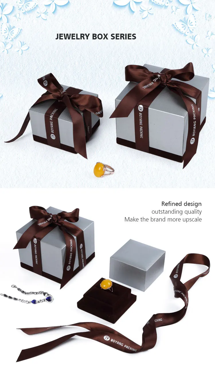 wholesale custom luxury paper jewellery box packaging gift ring