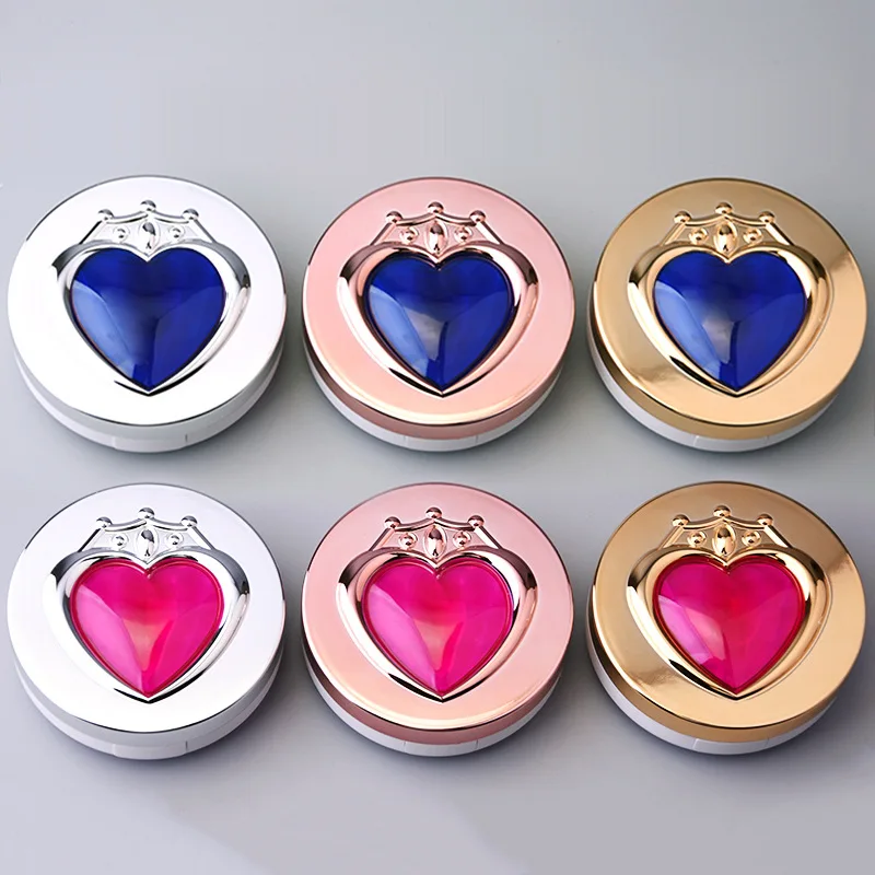 Hot selling luxury round plastic portable multicolor inlaid heart shaped contact lens case with mirror
Hot selling luxury round plastic portable multicolor inlaid heart shaped contact lens case with mirror