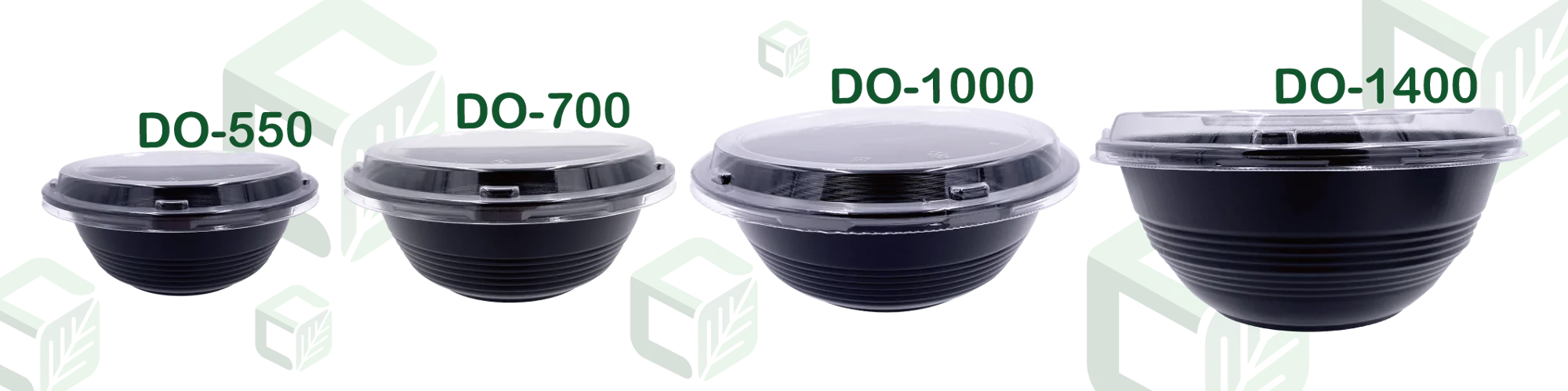 Heat Resistant Plastic Black Miso Soup Bowls for Restaurant