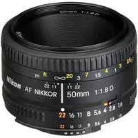 

Nikon AF FX NIKKOR 50mm f/1.8D Auto Focus Lens for Nikon Digital SLR Cameras