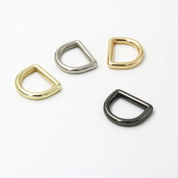 Custom metal d ring for handbag clothing