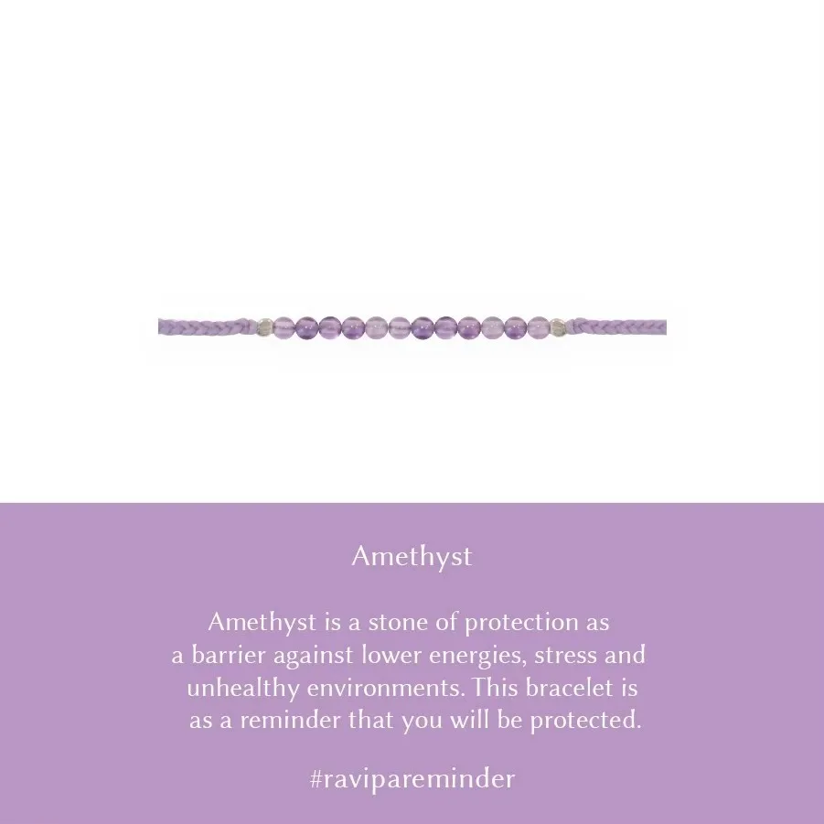 ravipa brand from thailand amethyst reminder bracelet for women