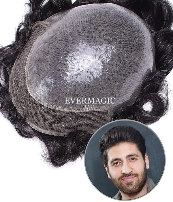 Remy Human Hair Toupee For Men With Transparent Thin Skin PU and Lace 10"X8" Slight Wave Hair Pieces Men's Toupee
Remy Human Hair Toupee For Men With Transparent Thin Skin PU and Lace 10"X8" Slight Wave Hair Pieces Men's Toupee