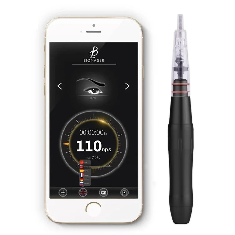 BIOMASER Newest Permanent Makeup Machine Handpiece with APP Operation, Black, silver, gold and rose
BIOMASER Newest Permanent Makeup Machine Handpiece with APP Operation, Black, silver, gold and rose