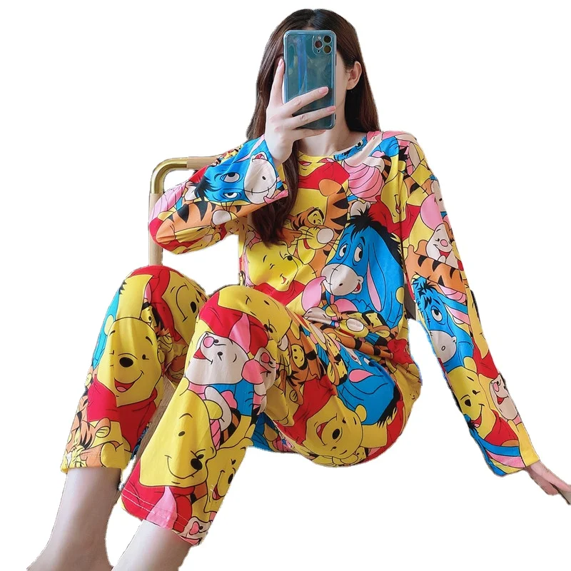 Wholesale casual design elastic waist women pyjama set sleepwear young girl style loungewear set for spring
Wholesale casual design elastic waist women pyjama set sleepwear young girl style loungewear set for spring